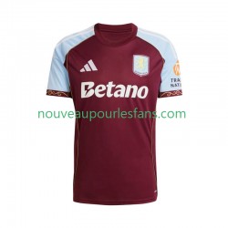Maillot Aston Villa Homme Tenue Domicile 2025-2026 Manche Courte
