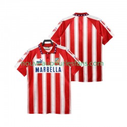 Maillot Atlético Madrid 1995 Rétro Homme Tenue Domicile 1994 Manche Courte