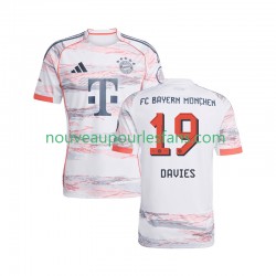 Maillot Bayern Munich Alphonso Davies 19 Homme Tenue Extérieur 2025-2026 Manche Courte