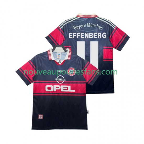 Maillot Bayern Munich Effenberg 11 1997 Rétro Homme Tenue Domicile 1999 Manche Courte