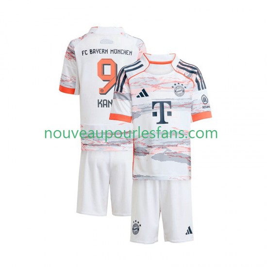 Maillot Bayern Munich Harry Kane 9 Enfant Tenue Extérieur 2025-2026 Manche Courte