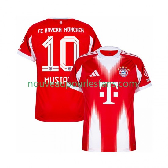 Maillot Bayern Munich Jamal Musiala 10 Homme Tenue Domicile 2025-2026 Manche Courte