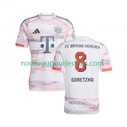 Maillot Bayern Munich Leon Goretzka 8 Homme Tenue Extérieur 2025-2026 Manche Courte