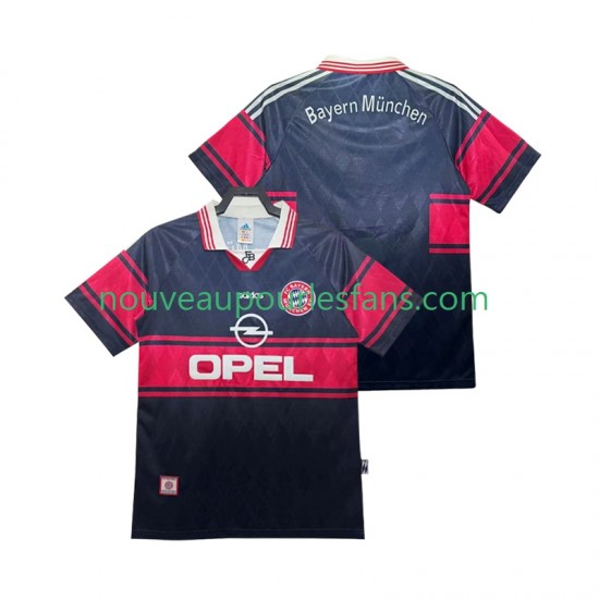 Maillot Bayern Munich 1997 Rétro Homme Tenue Domicile 1999 Manche Courte