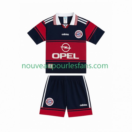 Maillot Bayern Munich 1997 Rétro Enfant Tenue Domicile 1999 Manche Courte