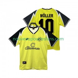 Maillot Borussia Dortmund Moller 10 1995 1996 Rétro Homme Tenue Domicile Manche Courte