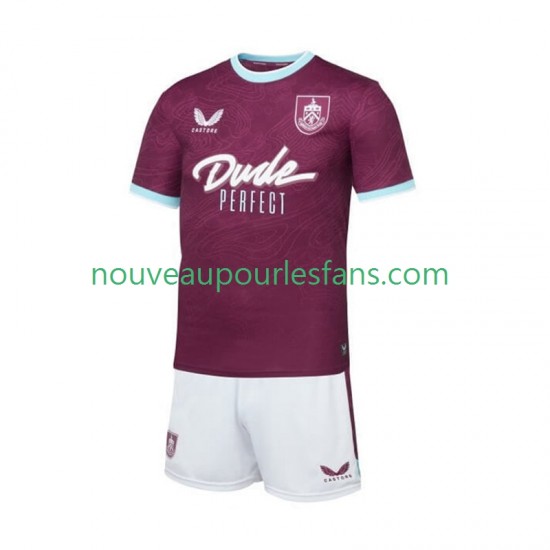Maillot Burnley Enfant Tenue Domicile 2025-2026 Manche Courte