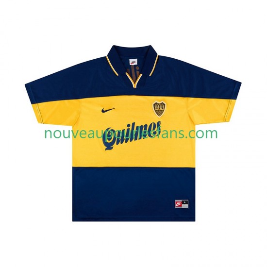 Maillot CA Boca Juniors 2000 Rétro Homme Tenue Domicile 1999 Manche Courte