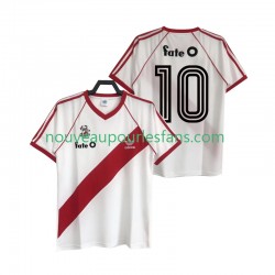 Maillot CA River Plate 10 1986 Rétro Homme Tenue Domicile Manche Courte