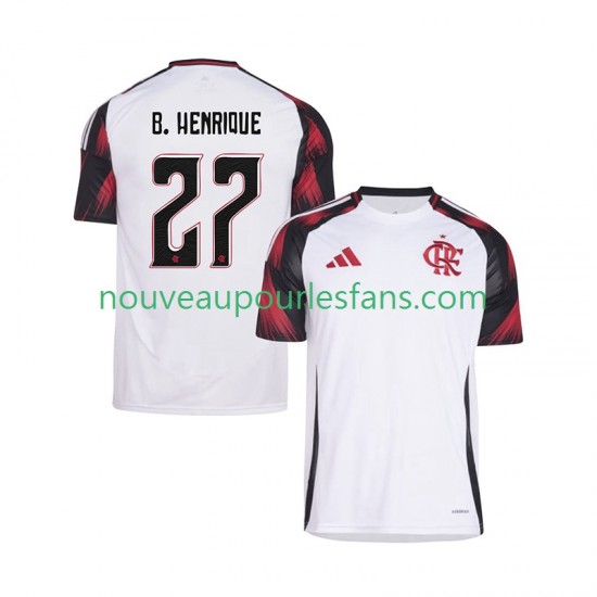 Maillot CR Flamengo Bruno Henrique 27 Homme Tenue Extérieur 2025-2026 Manche Courte
