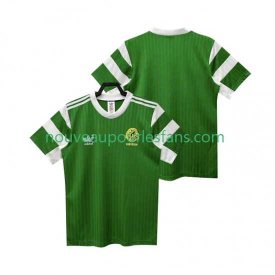 Maillot Cameroun 1990 Rétro Homme Tenue Domicile Manche Courte