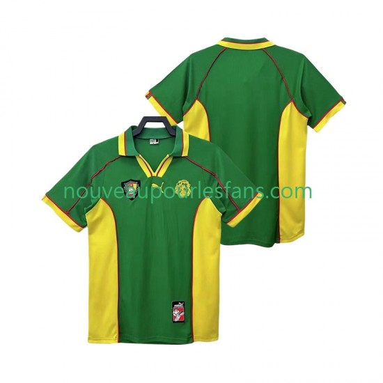 Maillot Cameroun Rétro Homme Tenue Domicile 1998 Manche Courte
