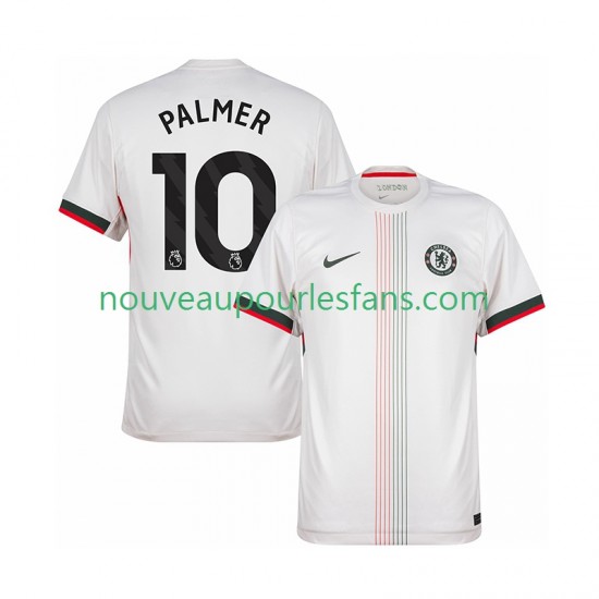 Maillot Chelsea Cole Palmer 10 Homme Tenue Extérieur 2025-2026 Manche Courte