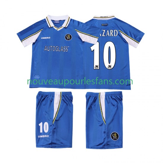 Maillot Chelsea HAZARD 10 1997 Rétro Enfant Tenue Domicile 1999 Manche Courte