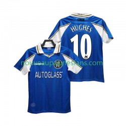 Maillot Chelsea HUGHES 10 1997 Rétro Homme Tenue Domicile 1999 Manche Courte