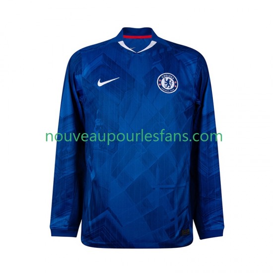 Maillot Chelsea Homme Tenue Domicile 2025-2026 Manche Longue