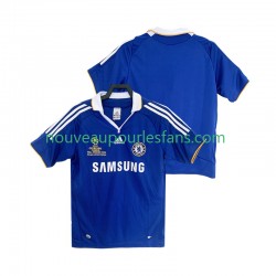 Maillot Chelsea 2007 Rétro Homme Tenue Domicile 2008 Manche Courte
