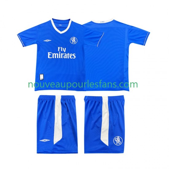 Maillot Chelsea 2003 2005 Rétro Enfant Tenue Domicile Manche Courte
