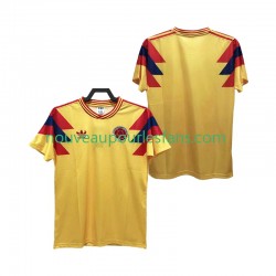 Maillot Colombie 1990 Rétro Homme Tenue Domicile Manche Courte