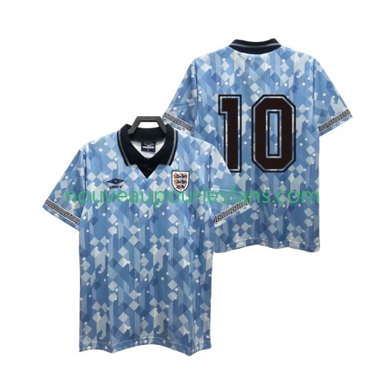 Maillot Angleterre 10 1990 Rétro Homme Tenue 3ème Manche Courte