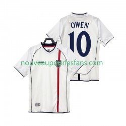 Maillot Angleterre OWEN 10 Rétro Homme Tenue Domicile 2002 Manche Courte