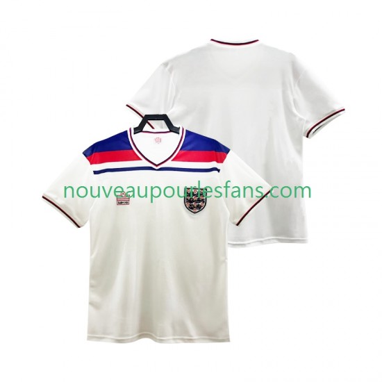 Maillot Angleterre 1982 Rétro Homme Tenue Domicile Manche Courte