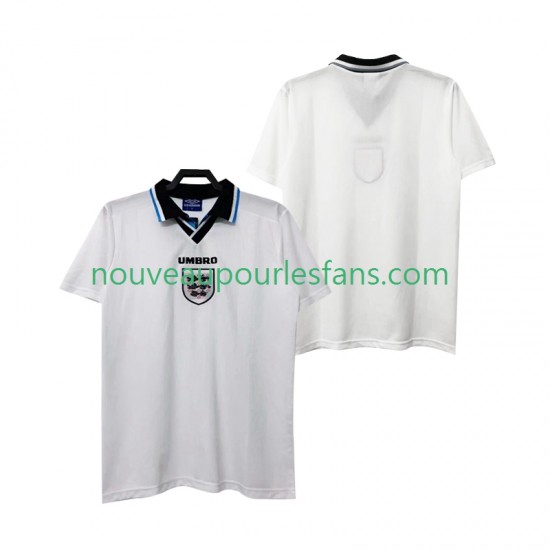 Maillot Angleterre 1996 Rétro Homme Tenue Domicile Manche Courte