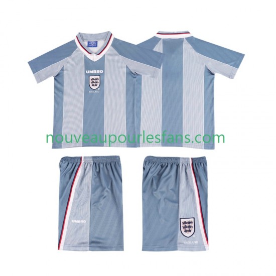 Maillot Angleterre 1996 Rétro Enfant Tenue Extérieur Manche Courte