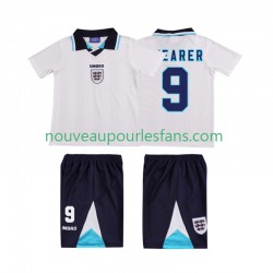 Maillot Angleterre SHEARER 9 1996 Rétro Enfant Tenue Domicile Manche Courte