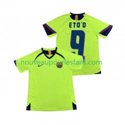 Maillot FC Barcelone ETOO 9 2005 Rétro Homme Tenue Extérieur 2006 Manche Courte