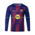 Maillot FC Barcelone Homme Tenue Domicile 2025-2026 Manche Longue