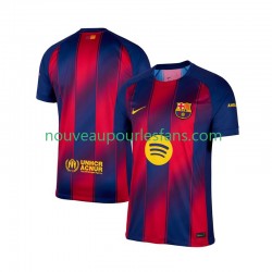 Maillot FC Barcelone Homme Tenue Domicile 2025-2026 Manche Courte