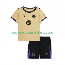 Maillot FC Barcelone Enfant Tenue Extérieur 2025-2026 Manche Courte
