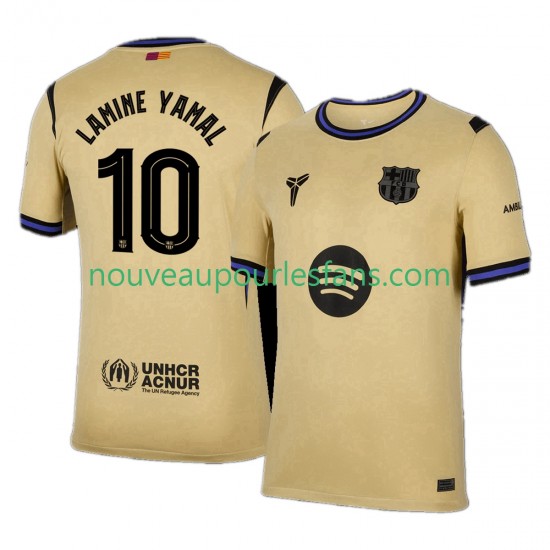 Maillot FC Barcelone Lamine Yamal 10 UCL Homme Tenue Extérieur 2025-2026 Manche Courte