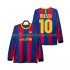 Maillot FC Barcelone Lionel Messi 10 Rétro Homme Tenue Domicile 2011 2010 Manche Longue