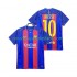 Maillot FC Barcelone Lionel Messi 10 2016 2017 Rétro Homme Tenue Domicile Manche Courte