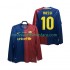 Maillot FC Barcelone Lionel Messi 10 Champions League 2009 Rétro Homme Tenue Domicile 2008 Manche Longue