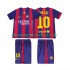 Maillot FC Barcelone Lionel Messi 10 2014 2015 Rétro Enfant Tenue Domicile Manche Courte