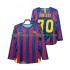 Maillot FC Barcelone Lionel Messi 30 Champions League 2005 Rétro Homme Tenue Domicile 2006 Manche Longue