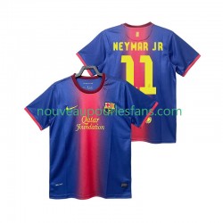 Maillot FC Barcelone Neymar JR 11 2012 2013 Rétro Homme Tenue Domicile Manche Courte