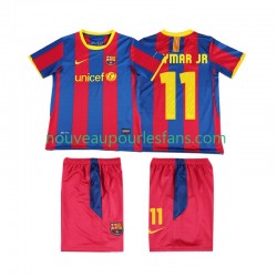 Maillot FC Barcelone Neymar JR 11 Rétro Enfant Tenue Domicile 2011 2010 Manche Courte