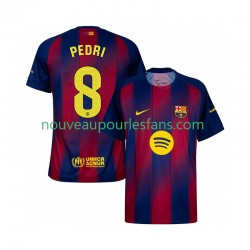 Maillot FC Barcelone Pedri 8 Homme Tenue Domicile 2025-2026 Manche Courte