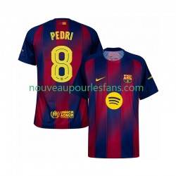 Maillot FC Barcelone Pedri 8 Champions League Homme Tenue Domicile 2025-2026 Manche Courte