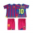 Maillot FC Barcelone RONALDINHO 10 Champions League 2005 Rétro Enfant Tenue Domicile 2006 Manche Courte