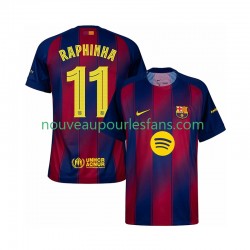 Maillot FC Barcelone Raphinha 11 Champions League Homme Tenue Domicile 2025-2026 Manche Courte