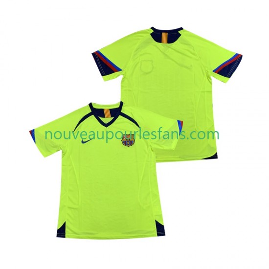 Maillot FC Barcelone 2005 Rétro Homme Tenue Extérieur 2006 Manche Courte
