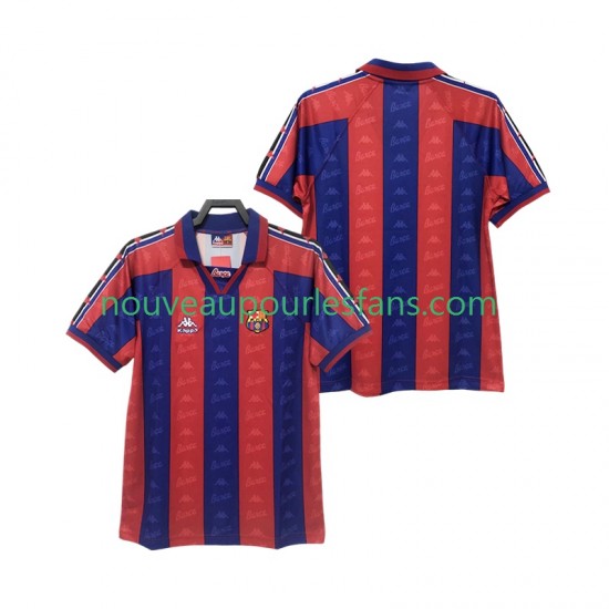 Maillot FC Barcelone 1996 1997 Rétro Homme Tenue Domicile Manche Courte