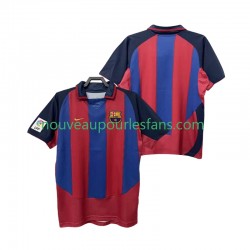 Maillot FC Barcelone 2003 2004 Rétro Homme Tenue Domicile Manche Courte