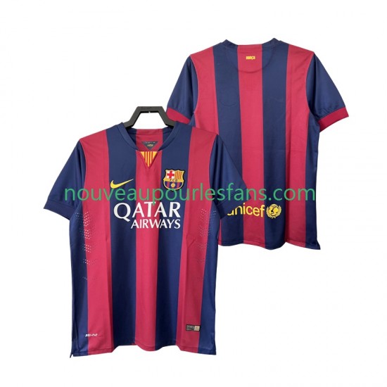 Maillot FC Barcelone 2014 2015 Rétro Homme Tenue Domicile Manche Courte