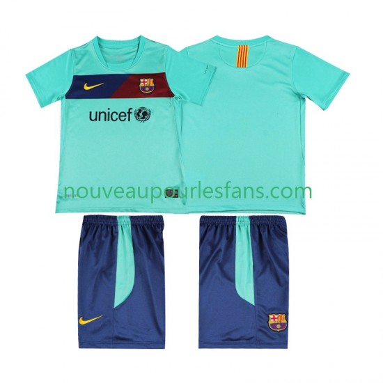 Maillot FC Barcelone Rétro Enfant Tenue Extérieur 2011 2010 Manche Courte